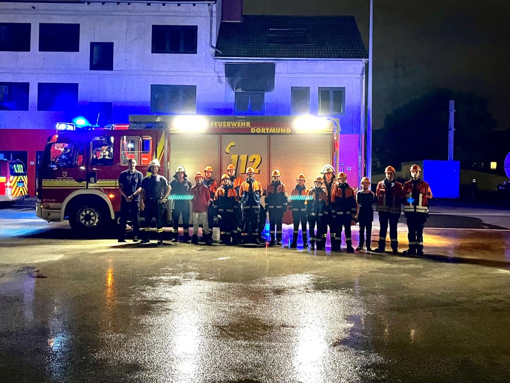 Übung Jugendfeuerwehr Gruppenfoto